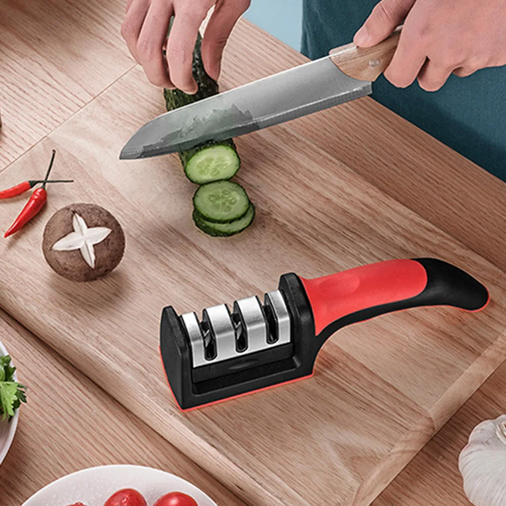 3 In 1 Manual Knife Sharpener Steel Diamond Ceramic Coated Knife Sharpener Double Groove Square Head Kitchen Sharpening Tools
3 In 1 Manual Knife Sharpener Steel Diamond Ceramic Coated Knife Sharpener Double Groove Square Head Kitchen Sharpening Tools
