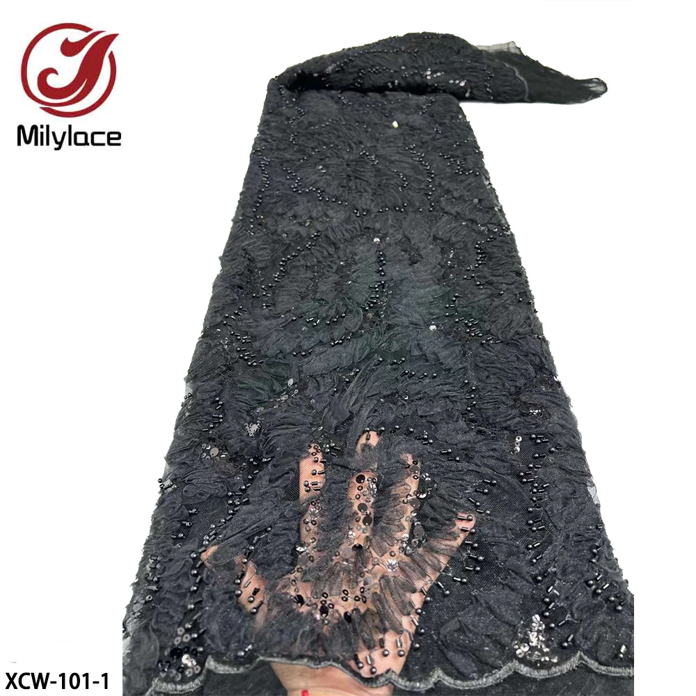 Hot Selling African Lace Fabric Lace Fabric 5 Yards Nigerian Lace Fabric 2020 High Quality Lace Beaded Sequins XCW-101
Hot Selling African Lace Fabric Lace Fabric 5 Yards Nigerian Lace Fabric 2020 High Quality Lace Beaded Sequins XCW-101