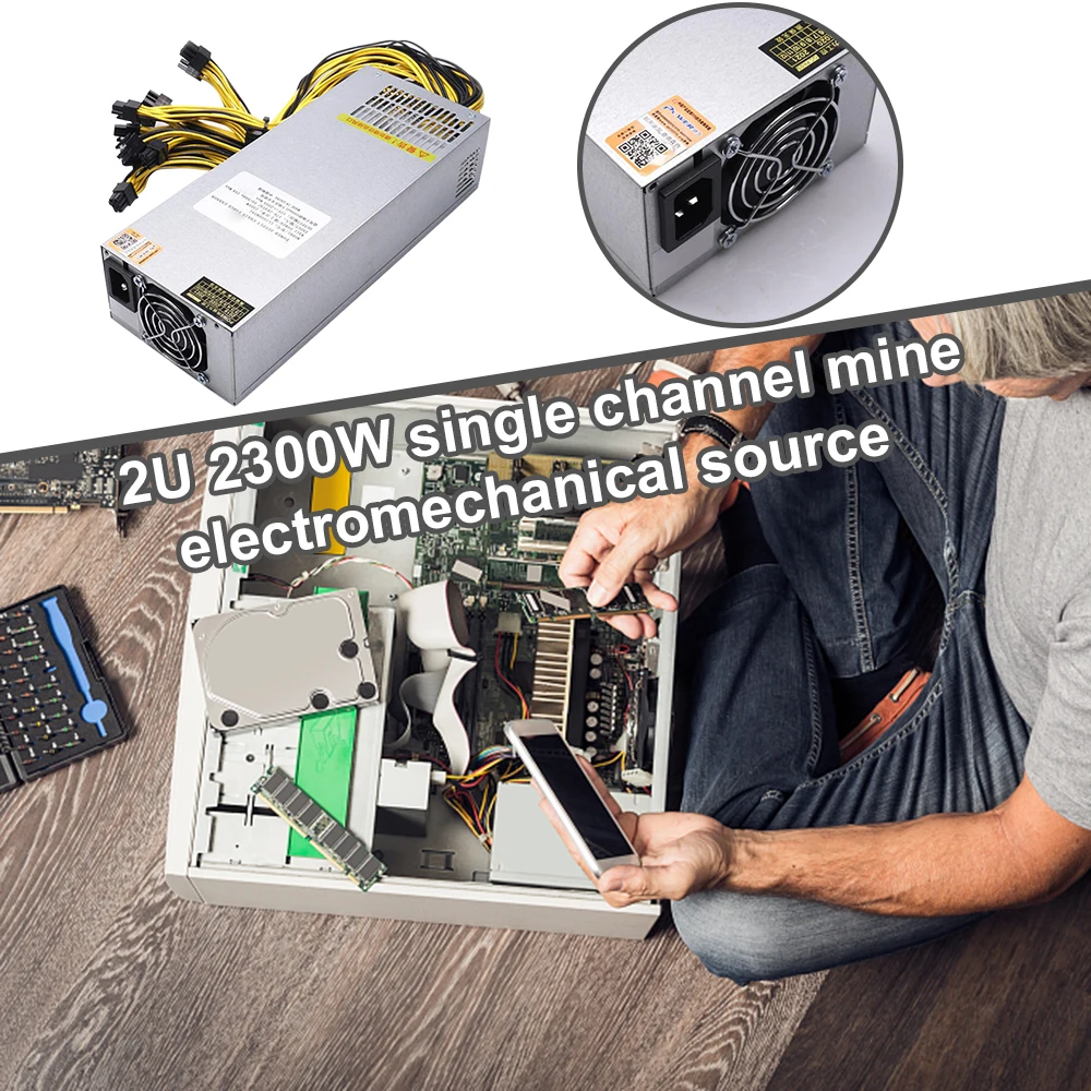 2021 New 2U 2300-2500W Miner Power Supply 92% Efficiency 12000RPM/Min 80PLUS Mining Machine Power Supply for BTC/ETH/HUOBI/DOGE 
2021 New 2U 2300-2500W Miner Power Supply 92% Efficiency 12000RPM/Min 80PLUS Mining Machine Power Supply for BTC/ETH/HUOBI/DOGE
