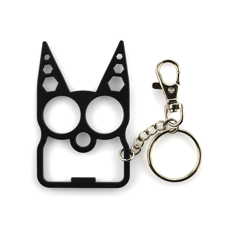 Portable Cute Cat Keychains Outdoor Knuckles Tactical Survival Multi-Functional Self Defense Duster Tool Metal Two fingers tiger
Portable Cute Cat Keychains Outdoor Knuckles Tactical Survival Multi-Functional Self Defense Duster Tool Metal Two fingers tiger