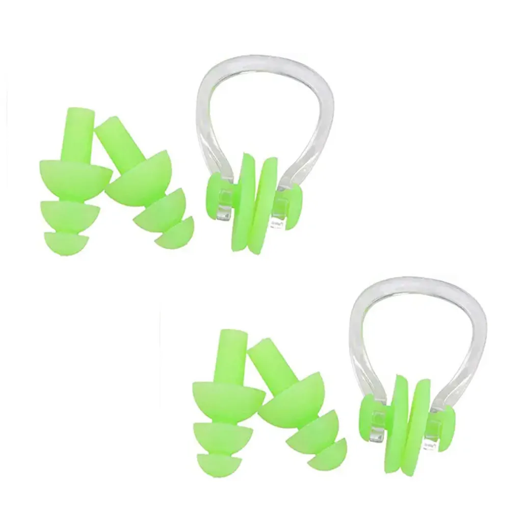 6pcs Unisex Nose Clip Earplugs Waterproof Swimming Nose Clip Soft Silicone Ear Plugs Set Surf Diving Swimming Pool Accessories
6pcs Unisex Nose Clip Earplugs Waterproof Swimming Nose Clip Soft Silicone Ear Plugs Set Surf Diving Swimming Pool Accessories