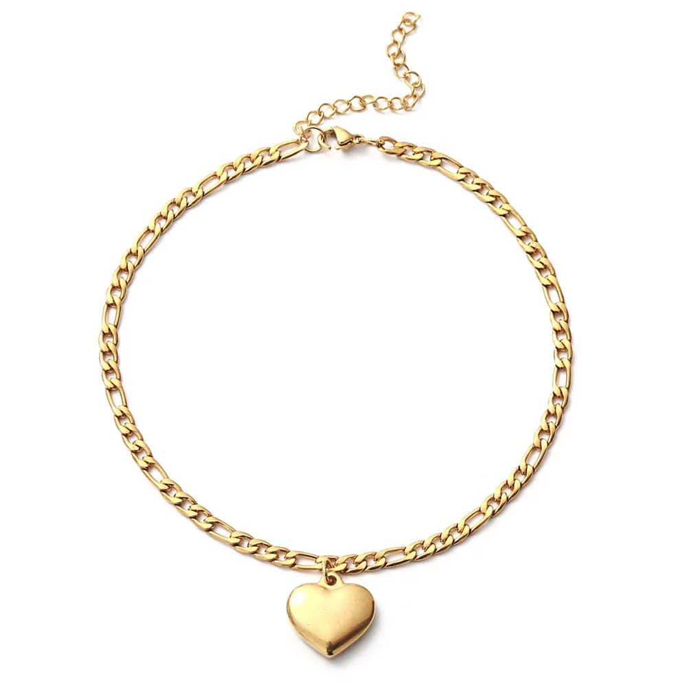 Vintage Beach Foot Heart Anklet For Women Bohemian Female Gold Color Stainless Steel Anklets Summer Bracelet On the leg Jewelry
Vintage Beach Foot Heart Anklet For Women Bohemian Female Gold Color Stainless Steel Anklets Summer Bracelet On the leg Jewelry