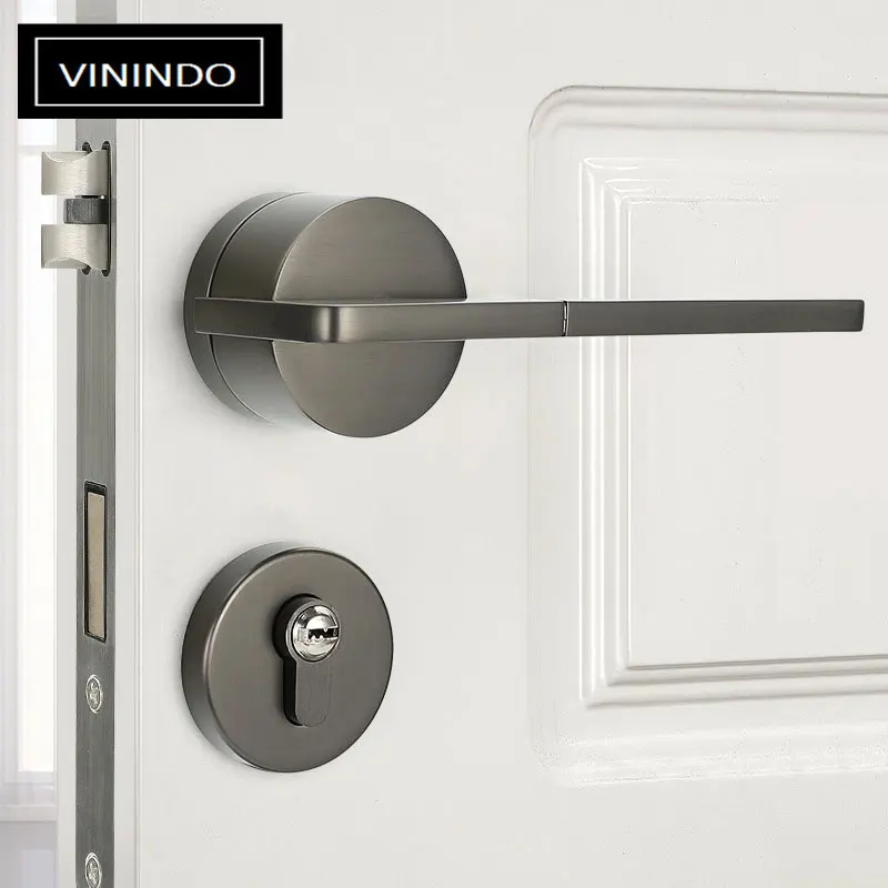 Nordic minimalist door lock indoor bedroom door lock mute magnetic lock simple split door mechanical handle household door lock
Nordic minimalist door lock indoor bedroom door lock mute magnetic lock simple split door mechanical handle household door lock