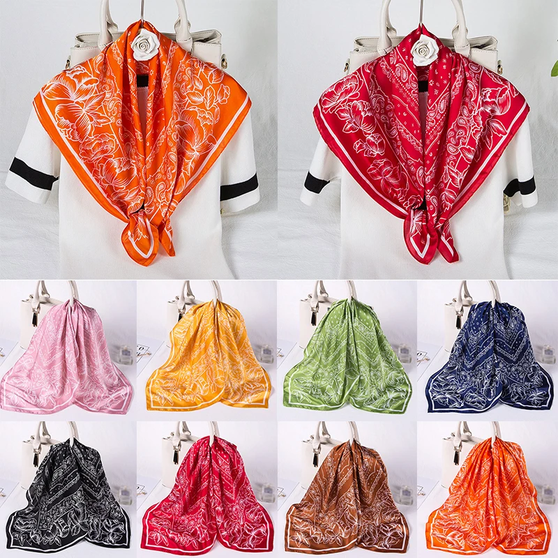 Silk Satin Scarf 70cm Paisley Printed Hijab Scarf Female Headband Hair Scarves 70*70cm Square Shawls Cashew Flower Neckerchief
Silk Satin Scarf 70cm Paisley Printed Hijab Scarf Female Headband Hair Scarves 70*70cm Square Shawls Cashew Flower Neckerchief