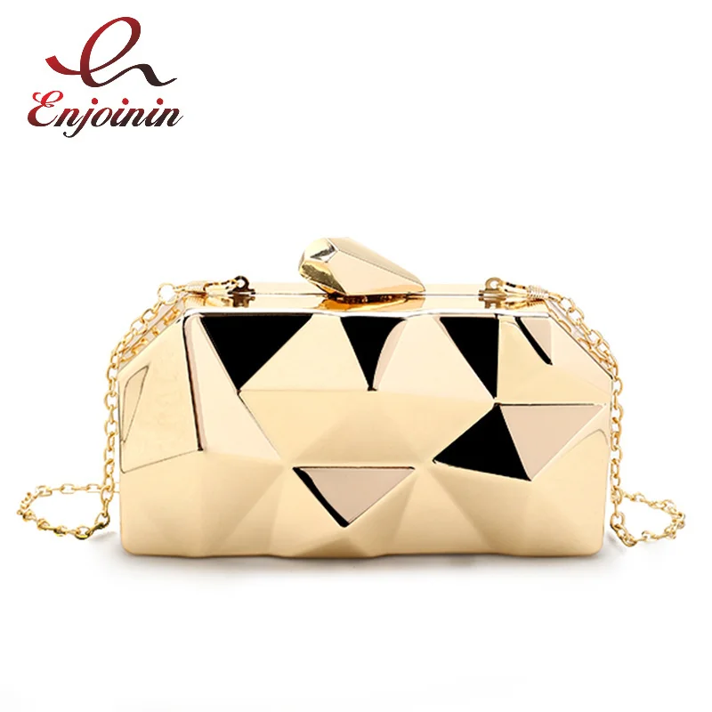 Women's fashion bags metal hexagon clutches mini black party night silver bags gold box chain shoulder bag higher quality
Women's fashion bags metal hexagon clutches mini black party night silver bags gold box chain shoulder bag higher quality