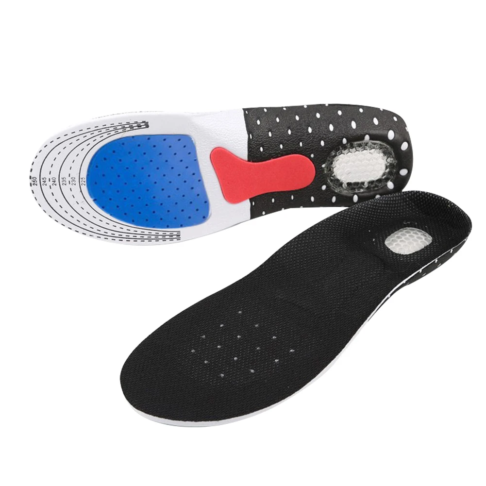 

1 Pair Shock Absorbent Inserts Flat Foot Basketball Football Running Honeycomb Pad Sports Insoles Unisex Arch Support Breathable