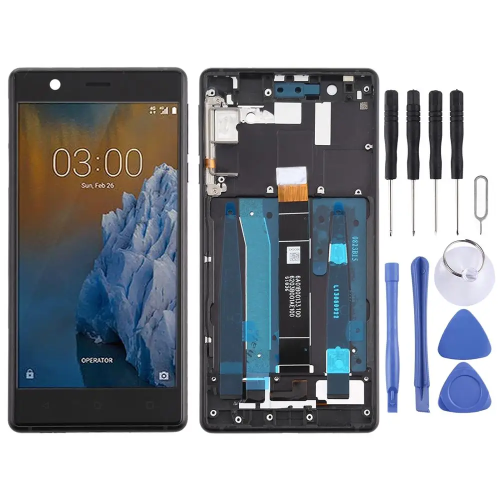 LCD Screen and Digitizer Full Assembly with Frame & Side Keys for Nokia 3 TA-1032
LCD Screen and Digitizer Full Assembly with Frame & Side Keys for Nokia 3 TA-1032