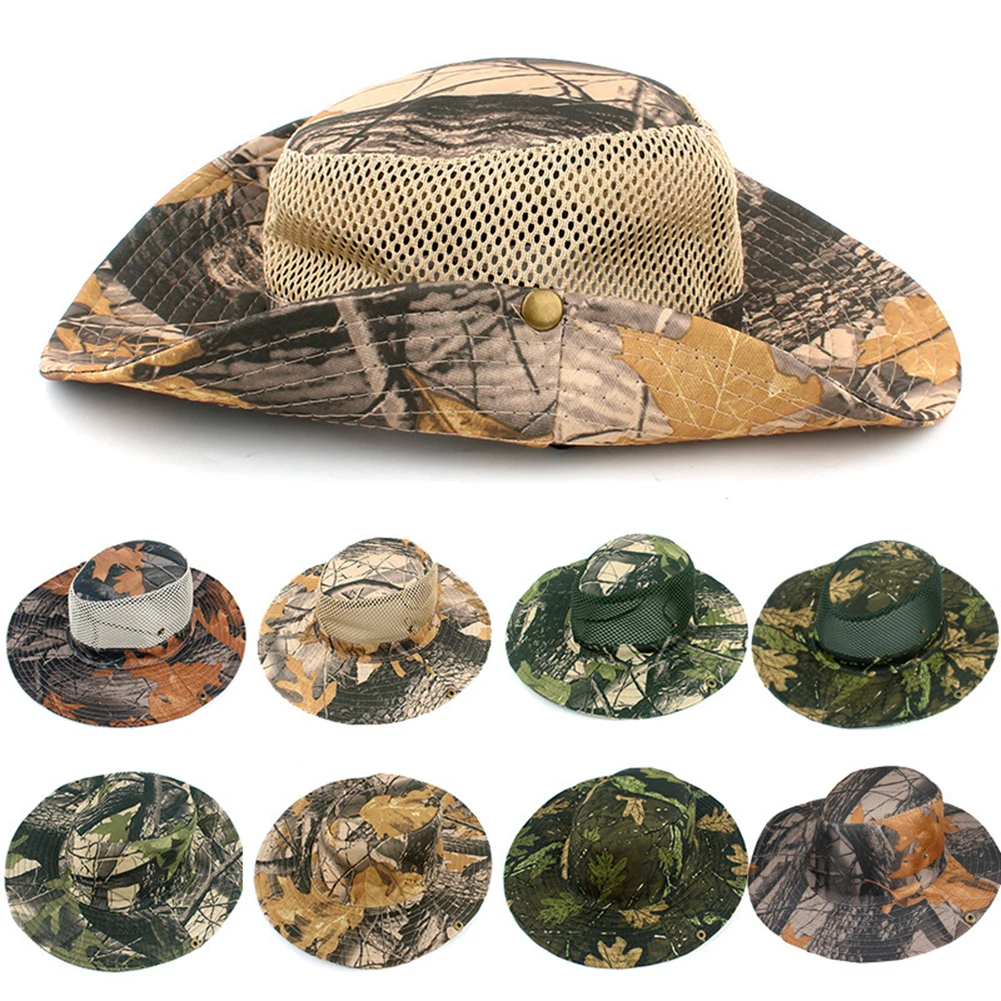 Military Camo Bucket Hat Outdoor Hiking Fishing Hunting Fisherman Cap Breathable Windproof Boonie Hat Outdoor Headwear
Military Camo Bucket Hat Outdoor Hiking Fishing Hunting Fisherman Cap Breathable Windproof Boonie Hat Outdoor Headwear