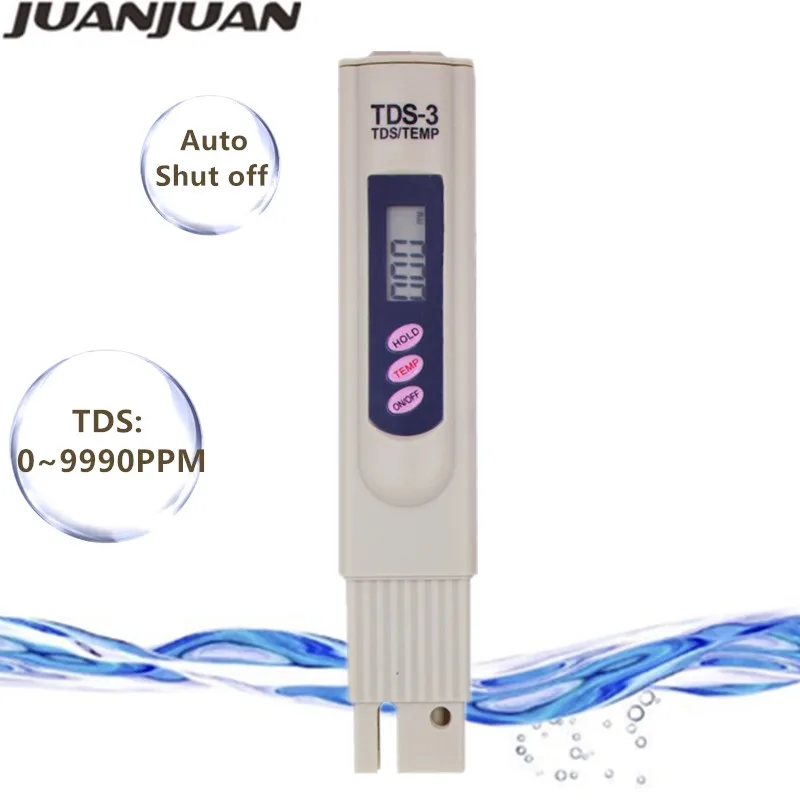 10pcs/lot Digital TDS Meter 2 in 1 TDS Temp Testers 0 - 9990 ppm Filter Water Quality Purity Tester for Aquarium Pool 20%OFF
10pcs/lot Digital TDS Meter 2 in 1 TDS Temp Testers 0 - 9990 ppm Filter Water Quality Purity Tester for Aquarium Pool 20%OFF