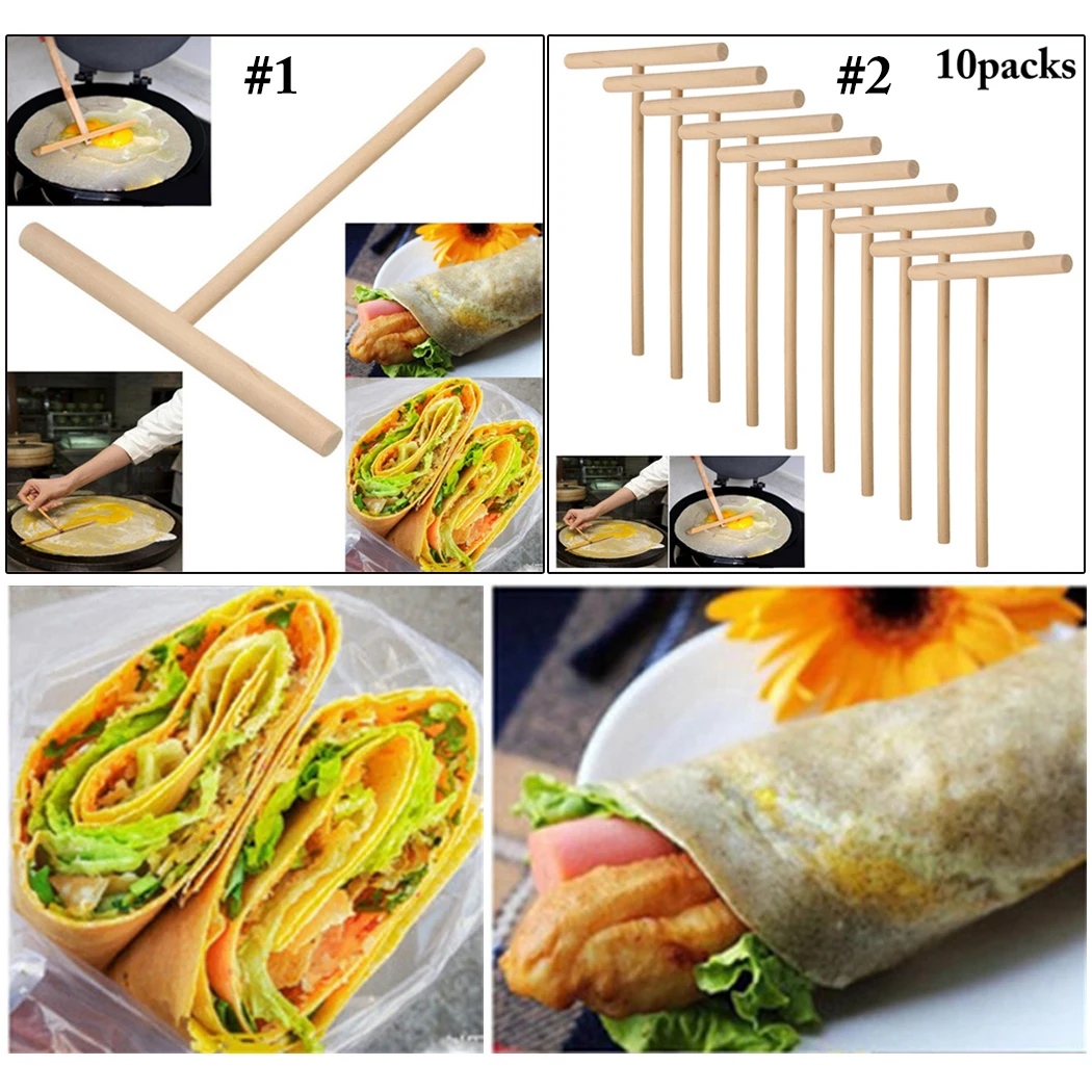 New T Shape Wooden Crepe Maker Pancake Batter Spreader Stick Home Kitchen Tool DIY Pancake Restaurant Canteen Specially Supplies
New T Shape Wooden Crepe Maker Pancake Batter Spreader Stick Home Kitchen Tool DIY Pancake Restaurant Canteen Specially Supplies