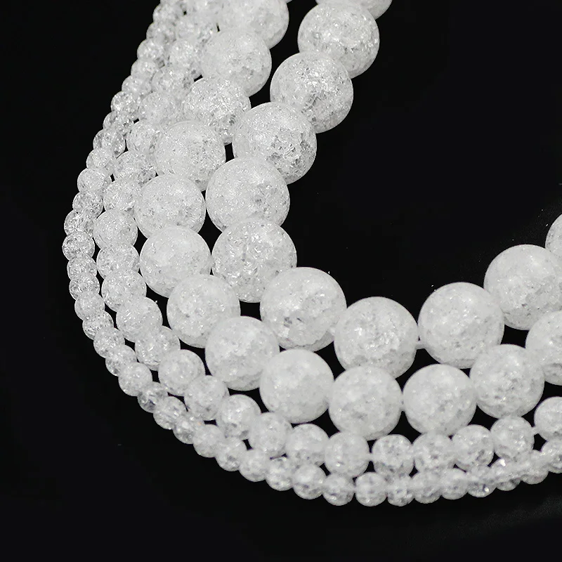White Rock Popcorn Quartz Crystal Beads Natural Stone Round Crack Loose Beads For Jewelry Making DIY Bracelets 4/6/8/10/12MM
White Rock Popcorn Quartz Crystal Beads Natural Stone Round Crack Loose Beads For Jewelry Making DIY Bracelets 4/6/8/10/12MM