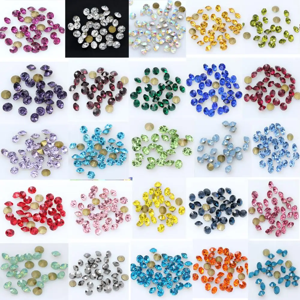 144pcs SS2-SS8 Shiny Czech Crystal All 36Colors Beads Pointed Back Round Bead Rhinestone Glitter For Jewelry Nail Making Diy
144pcs SS2-SS8 Shiny Czech Crystal All 36Colors Beads Pointed Back Round Bead Rhinestone Glitter For Jewelry Nail Making Diy