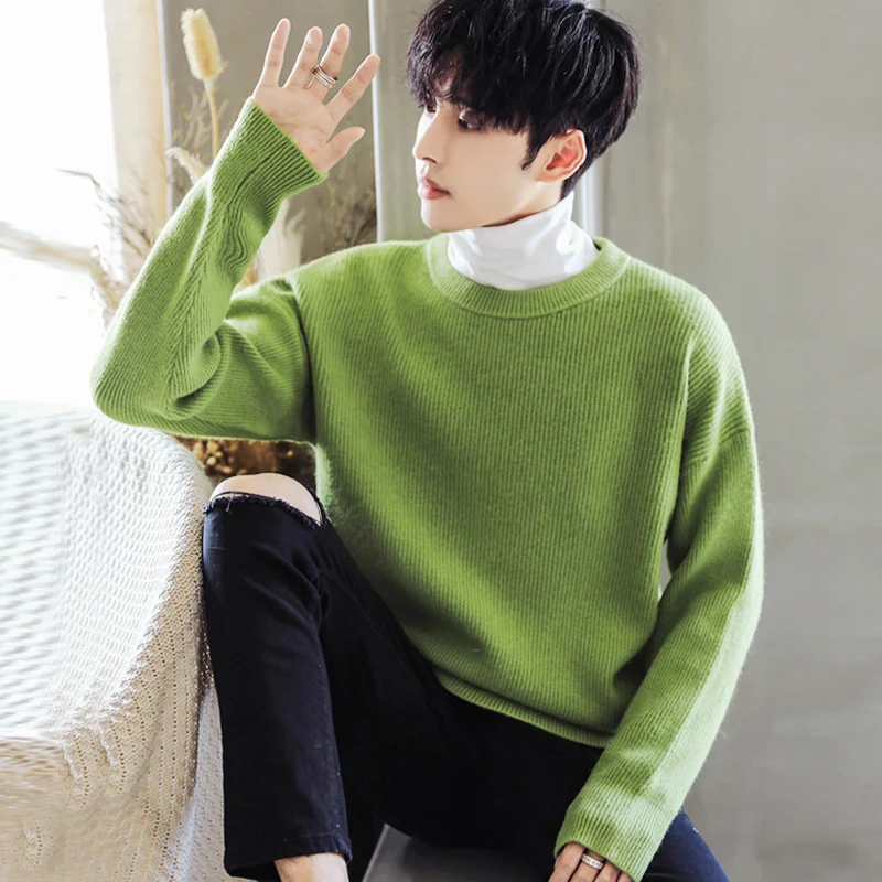 Мужской свитер для студентов Новинка 2021 осень-зима корейский стиль свободные мужские трикотажные топы с круглым вырезом для мальчиков-подр...
Мужской свитер для студентов Новинка 2021 осень-зима корейский стиль свободные мужские трикотажные топы с круглым вырезом для мальчиков-подр...
