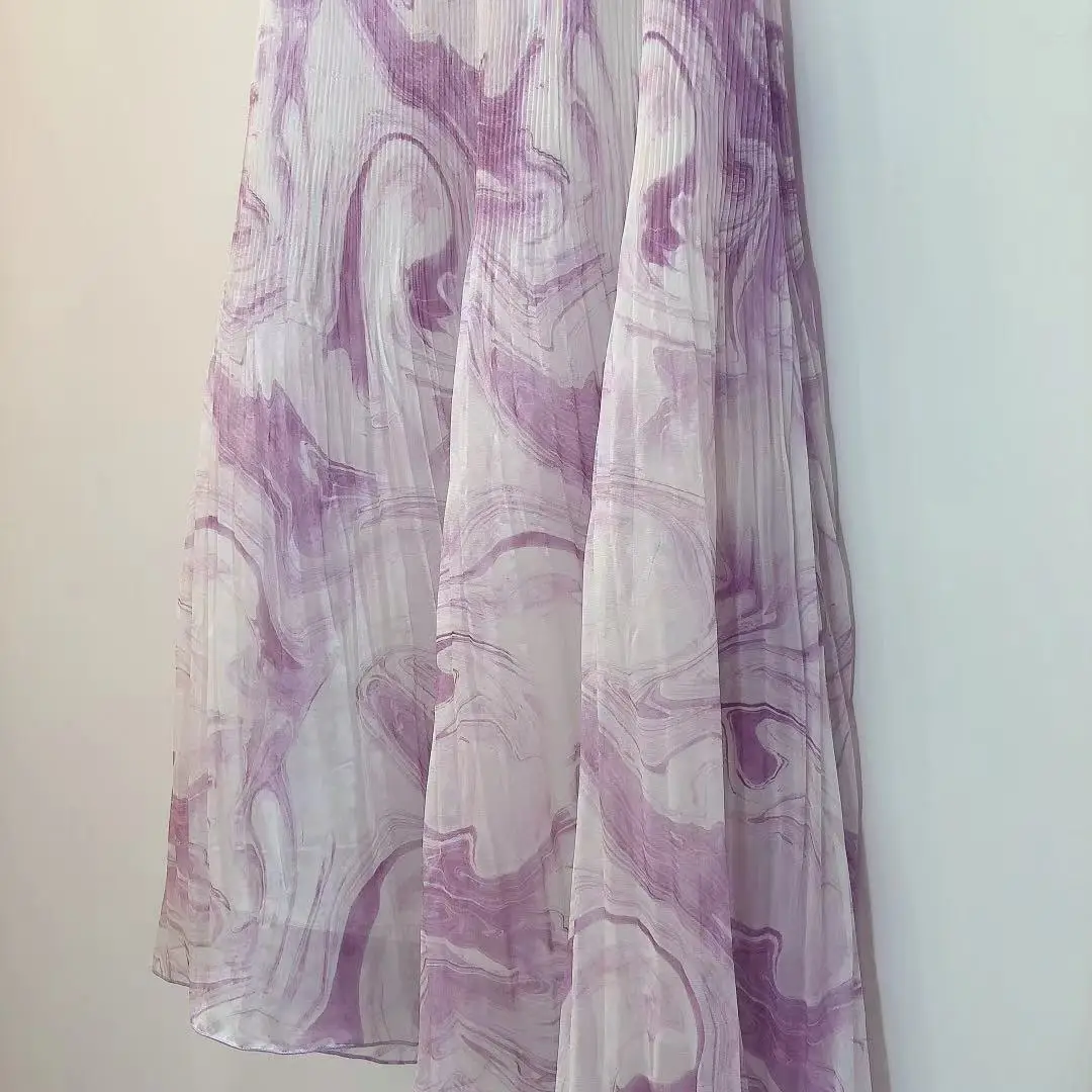 Women's O-Neck Tie Dye Pleated Shirt 2021 New Summer Purple Half Sleeve Loose Ladies Ruffles Trim Blouse and Tops
Women's O-Neck Tie Dye Pleated Shirt 2021 New Summer Purple Half Sleeve Loose Ladies Ruffles Trim Blouse and Tops