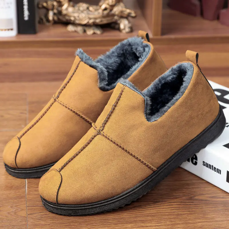 Winter Boots Men Plus Velvet Thick Plush Loafers Warm Comfortable Non-slip Cotton Shoes Men Casual Flats Zapatos Para Hombre
Winter Boots Men Plus Velvet Thick Plush Loafers Warm Comfortable Non-slip Cotton Shoes Men Casual Flats Zapatos Para Hombre