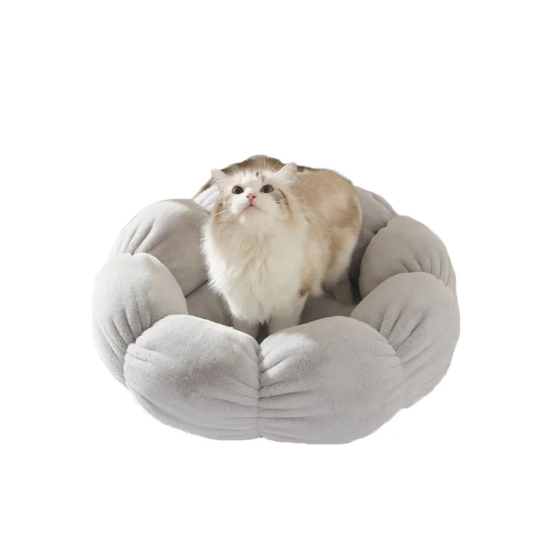 Round Flower Cat Litter Winter Warm Deep Sleep Plush Pet Bed Kennel Soft and Comfortable Non-slip Moisture-proof Dog Bed
Round Flower Cat Litter Winter Warm Deep Sleep Plush Pet Bed Kennel Soft and Comfortable Non-slip Moisture-proof Dog Bed