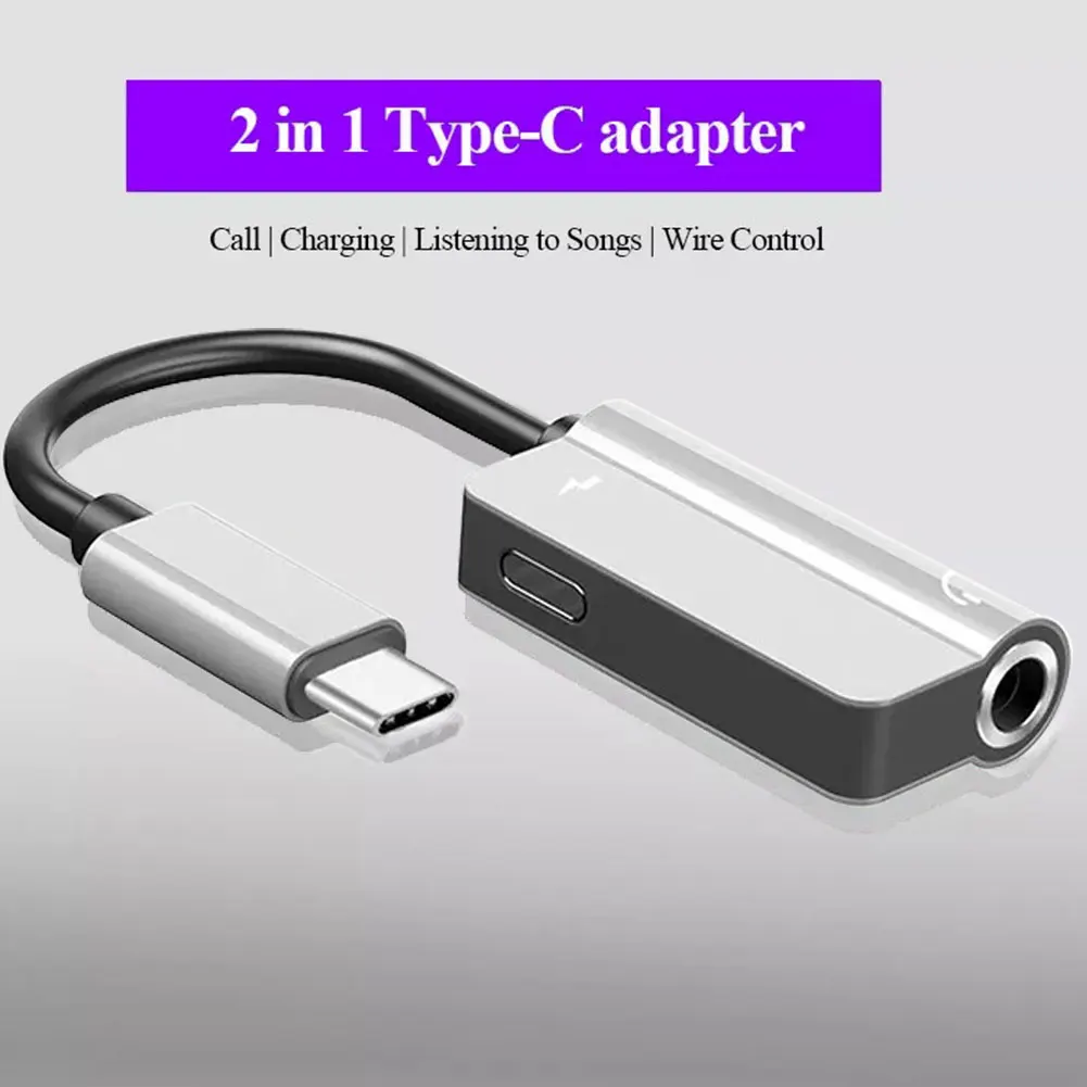 2-In-1 Cable USB Type C To 3.5mm Audio Charger Adapter Aux Headphone Adapter Compatible With Android Type C / USB Smart Phones
2-In-1 Cable USB Type C To 3.5mm Audio Charger Adapter Aux Headphone Adapter Compatible With Android Type C / USB Smart Phones