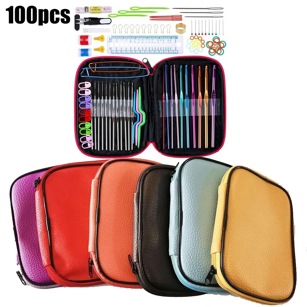 Aluminum Circular Knitting Needles Set With Case 100pc Interchangeable Crochet Needles For Beginners DIY Craft Sewing Kits
Aluminum Circular Knitting Needles Set With Case 100pc Interchangeable Crochet Needles For Beginners DIY Craft Sewing Kits