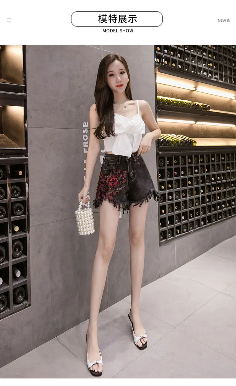 2020 new heavy industry embroidered high waist wide leg hot thin summer hole denim shorts
2020 new heavy industry embroidered high waist wide leg hot thin summer hole denim shorts