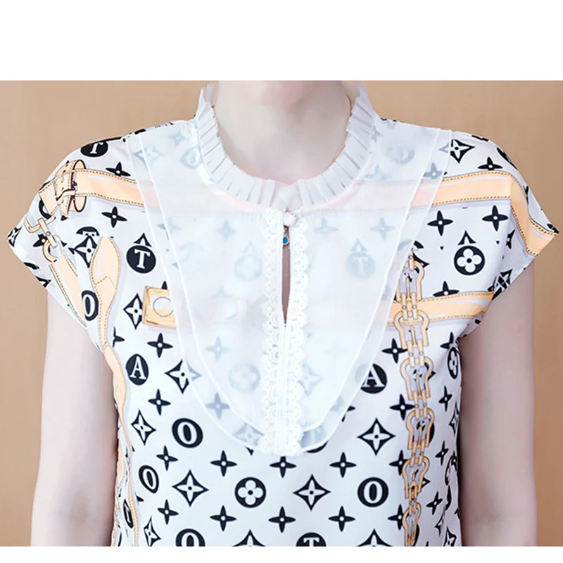 shintimes Fashion Lace Patchwork Shirts Women Casual Plus Size Womens Tops And Blouses Chiffon Print Short Sleeve Ladies Blouse
shintimes Fashion Lace Patchwork Shirts Women Casual Plus Size Womens Tops And Blouses Chiffon Print Short Sleeve Ladies Blouse