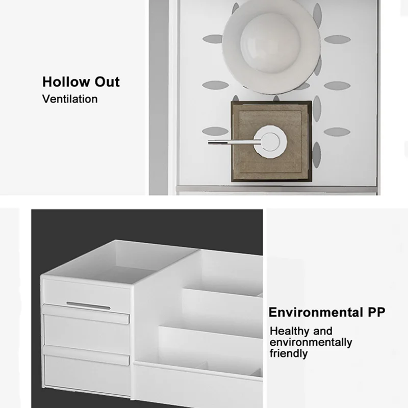 Cosmetic Storage Box Large Capacity Drawer Makeup Organizer Dressing Table Skin Care Rack House Desktop Sundries Organizer
Cosmetic Storage Box Large Capacity Drawer Makeup Organizer Dressing Table Skin Care Rack House Desktop Sundries Organizer