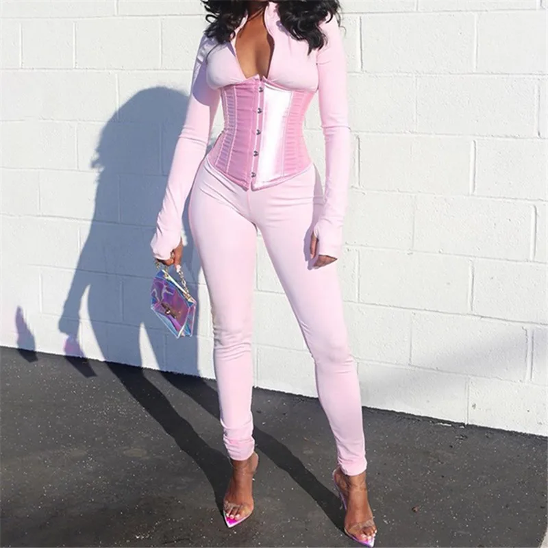 YYXZ Autumn Women Overall Slim Solid Color T-shirt Style 6 Colors Elastic Woman Skinny Jumpsuits Lady Long Rompers with Peplum
YYXZ Autumn Women Overall Slim Solid Color T-shirt Style 6 Colors Elastic Woman Skinny Jumpsuits Lady Long Rompers with Peplum