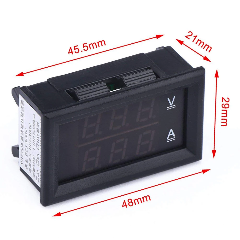 DC 100V 10A Led Test Gauge Measurement Meter Ammeter Dual Display Digital Easy To Use Volt Current Voltmeter
DC 100V 10A Led Test Gauge Measurement Meter Ammeter Dual Display Digital Easy To Use Volt Current Voltmeter