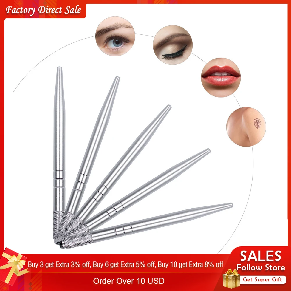 5 PCS Cross Needle Manual Type Tattoo Pen for Eyebrow/lip/body Permanent Makeup Art Tattoo Supplies
5 PCS Cross Needle Manual Type Tattoo Pen for Eyebrow/lip/body Permanent Makeup Art Tattoo Supplies