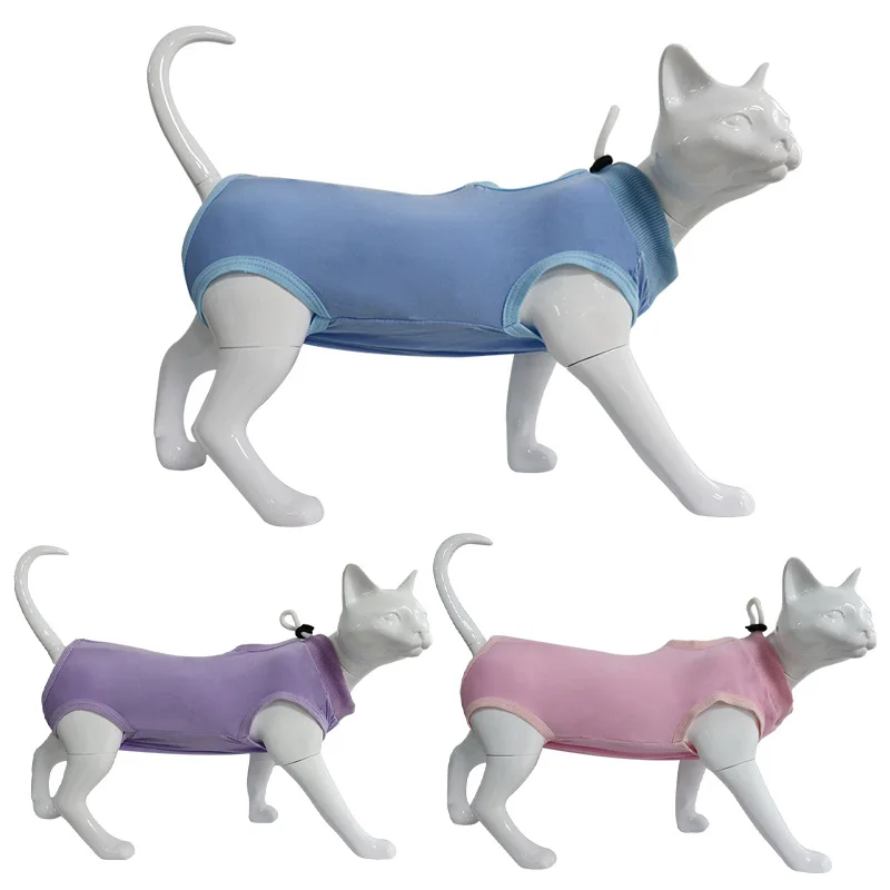 

New Summer Cat Recovery Suit Sterilization Care Pet Kitten Anti Bite Prevent Lick After Surgery Wear Summer Vest