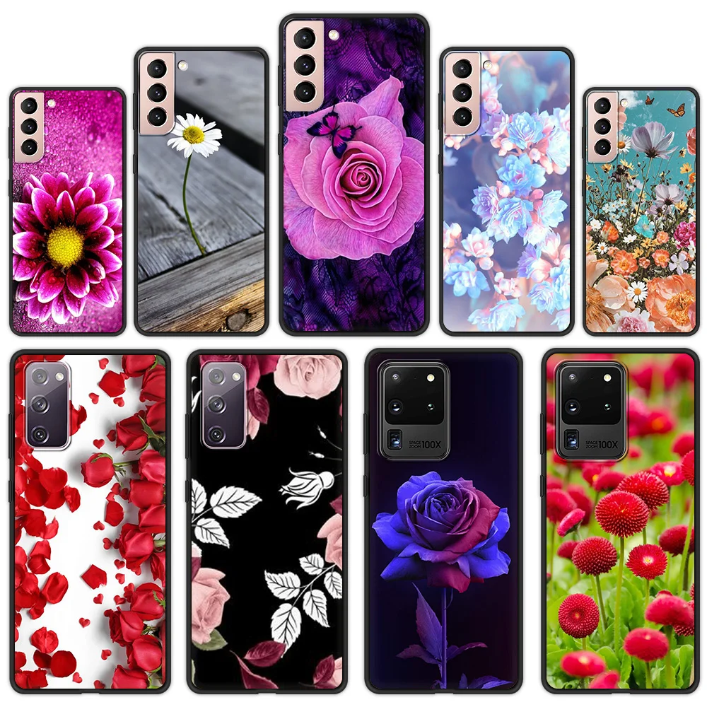 Luxury Flower Phone Case For Samsung Galaxy S21 Ultra S20 FE S10 S9 Plus S10E S8 Note 20 10 Lite Shell Soft Silicone Black Cover
Luxury Flower Phone Case For Samsung Galaxy S21 Ultra S20 FE S10 S9 Plus S10E S8 Note 20 10 Lite Shell Soft Silicone Black Cover
