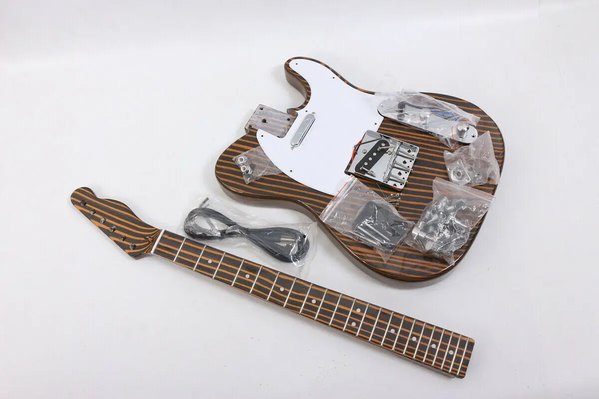 Zebra Wood Electric Guitar Neck Guitar Body Sweet Tone 22 fret Guitar Kit 25.5 inch
Zebra Wood Electric Guitar Neck Guitar Body Sweet Tone 22 fret Guitar Kit 25.5 inch