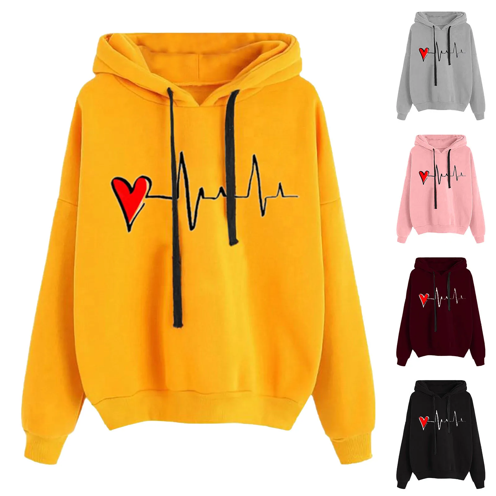 Pullover Women's Hoodies Harajuku Oversized Hoodie Casual Printed Long-sleeved Hooded Sweatshirts Woman Clothes Winter Blouse
Pullover Women's Hoodies Harajuku Oversized Hoodie Casual Printed Long-sleeved Hooded Sweatshirts Woman Clothes Winter Blouse