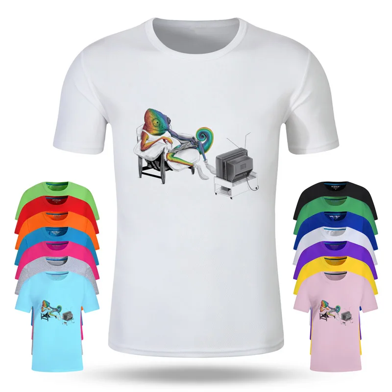 Chameleon Gecko Lizard Funny Cotton Big Size Students Summer T-Shirt Short Sleeve Men Women Boys Girls T Shirt Tees Kids Tshirt
Chameleon Gecko Lizard Funny Cotton Big Size Students Summer T-Shirt Short Sleeve Men Women Boys Girls T Shirt Tees Kids Tshirt