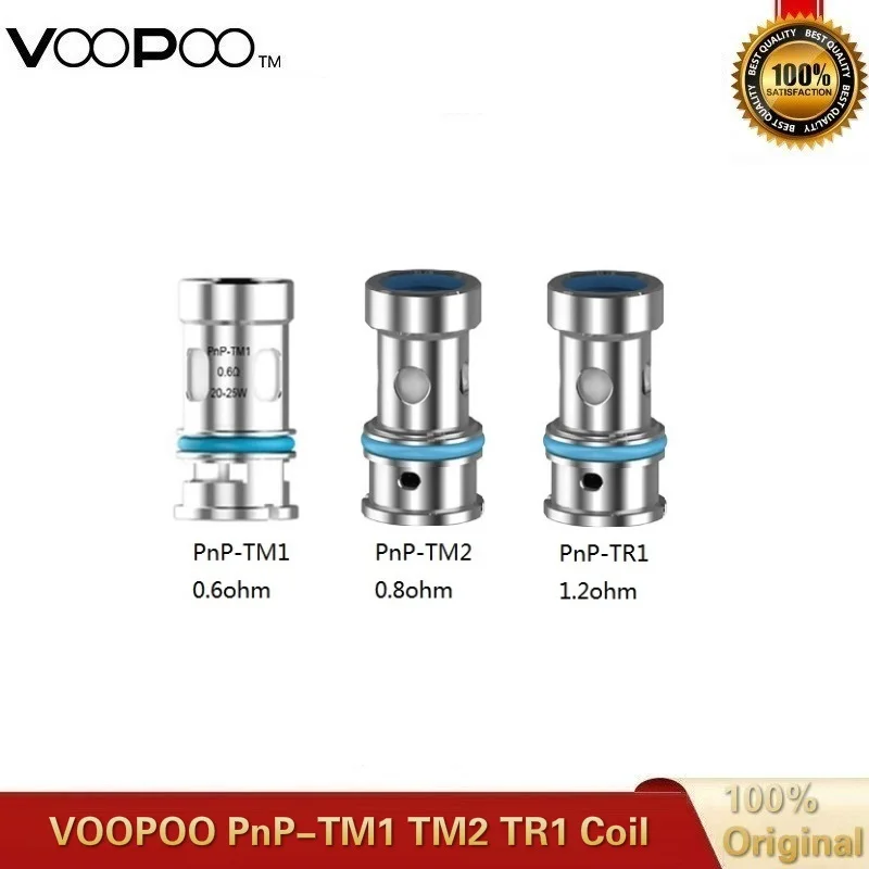 5pcs-15pcs Voopoo PnP-TM1 0.6ohm PnP-TM2 0.8ohm PnP-TR1 PnP TM1 TM2 TR1 Coil for VINCI R X Drag S ARGUS GT AIR V.SUIT | Электроника