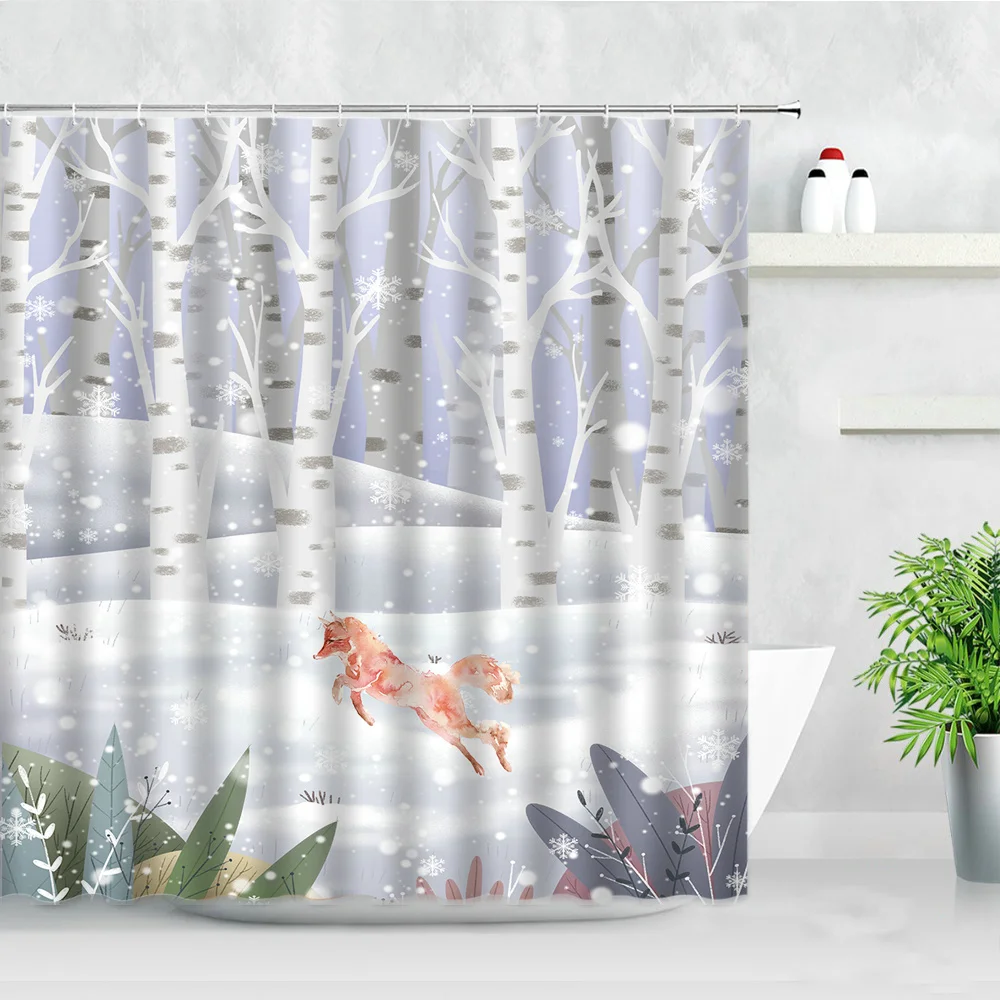 3D Fox Shower Curtains Wild Animal Night Printing Modern Home Decor Waterproof Polyester Fabric With Hooks Bathroom Curtain Set
3D Fox Shower Curtains Wild Animal Night Printing Modern Home Decor Waterproof Polyester Fabric With Hooks Bathroom Curtain Set