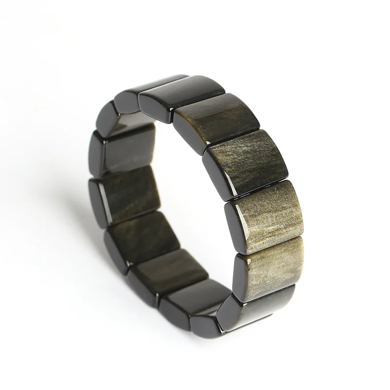 Natural golden obsidian rectangular bracelet Bangles handmade natural energy stone jewelry For men and women party wedding gifts
Natural golden obsidian rectangular bracelet Bangles handmade natural energy stone jewelry For men and women party wedding gifts
