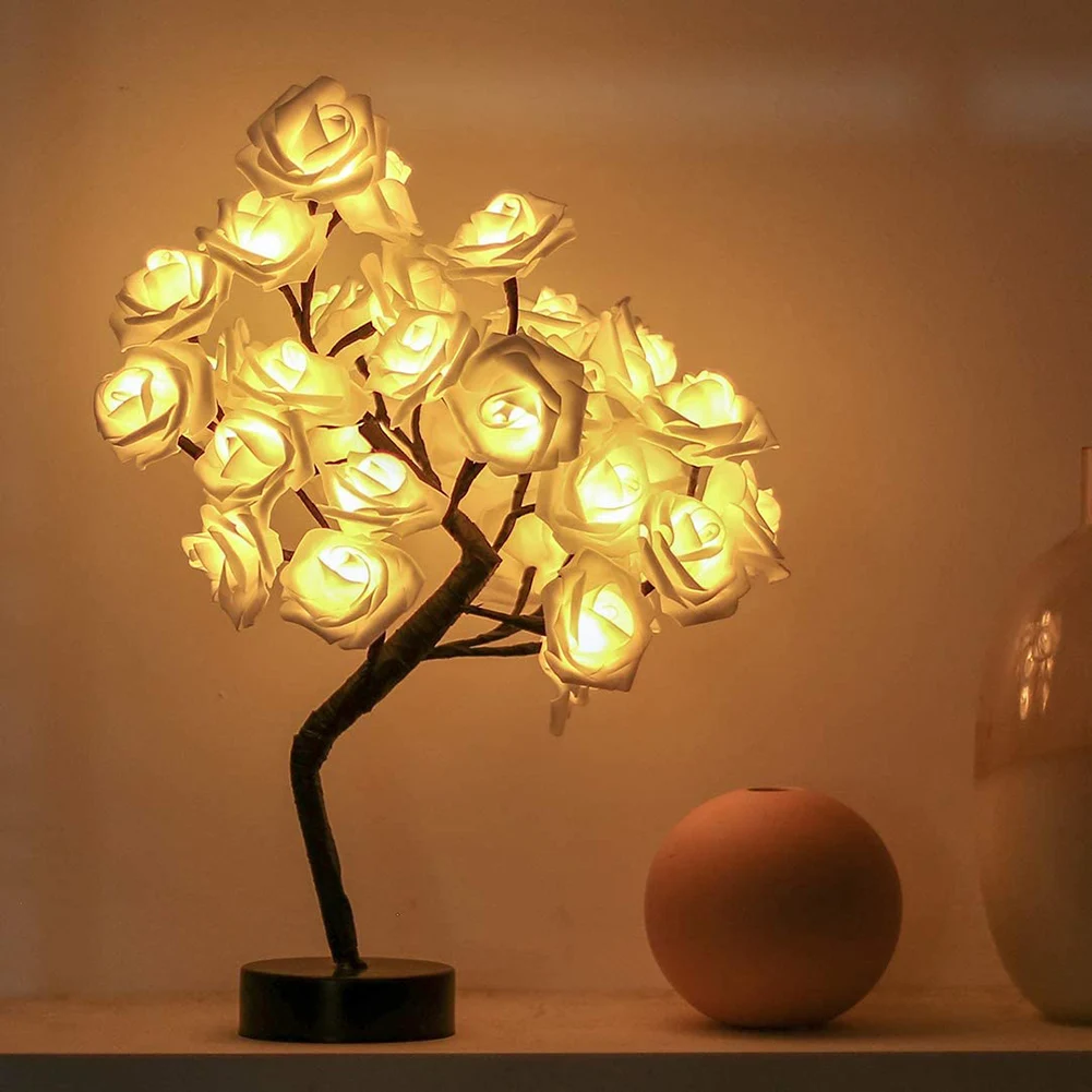 LED Table Lamp Lights Rose Flower Tree USB Night Lights Home Decoration Parties Xmas Christmas Wedding Bedroom Decor
LED Table Lamp Lights Rose Flower Tree USB Night Lights Home Decoration Parties Xmas Christmas Wedding Bedroom Decor