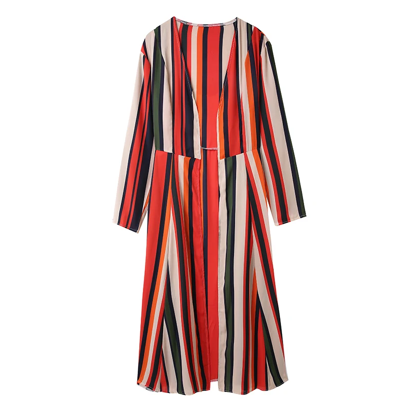 2021 Bohemian Beach Dress stripe long sleeve elegant kimono women's loose Street autumn summer sunscreen cardigan
2021 Bohemian Beach Dress stripe long sleeve elegant kimono women's loose Street autumn summer sunscreen cardigan