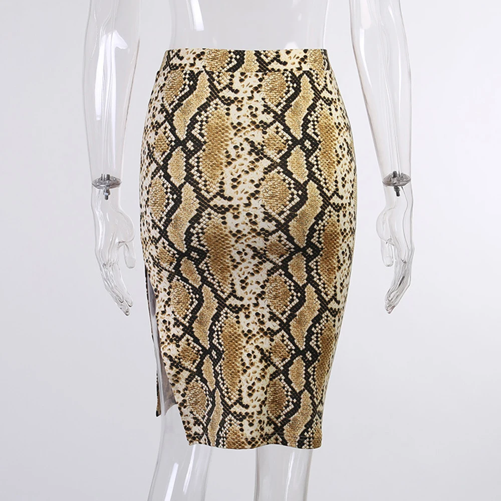 Missnight Sexy Mini Skirt Bodycon Skirt Snake Print High Waist Split Short Skirt Streetwear Fashion Pencil Skirt 2021
Missnight Sexy Mini Skirt Bodycon Skirt Snake Print High Waist Split Short Skirt Streetwear Fashion Pencil Skirt 2021
