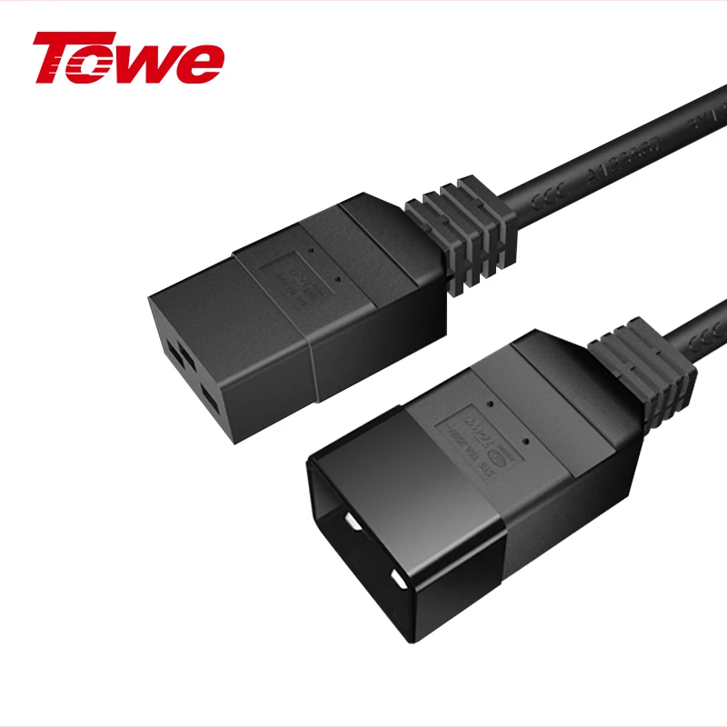 TOWE IEC 16A C19 to C20 Extension Cord Power Cable Server / PDU cabinet / UPS power extension cable
TOWE IEC 16A C19 to C20 Extension Cord Power Cable Server / PDU cabinet / UPS power extension cable