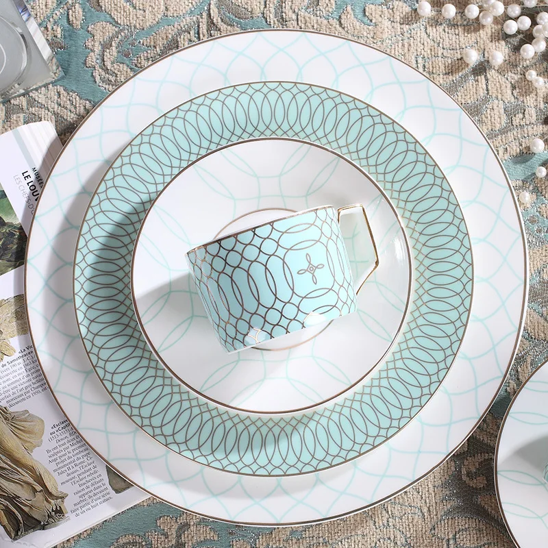 Bone china western style steak plate model room decoration household ceramic dish coffee cup pastry plate
Bone china western style steak plate model room decoration household ceramic dish coffee cup pastry plate