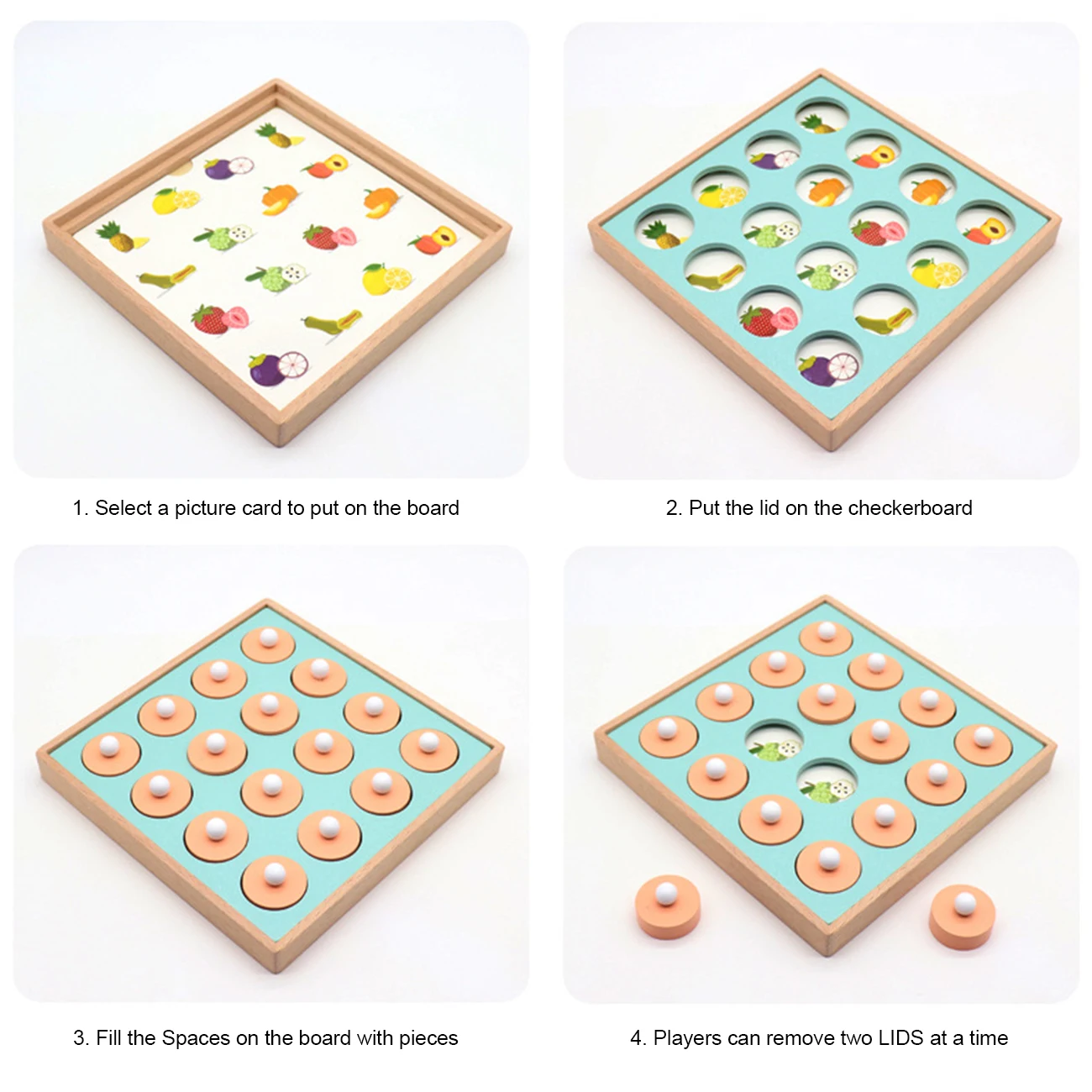 Montessori Memory Match Chess Game 3D Puzzles Wooden Early Educational Family Party Casual Interaction Game Toy For Children Kid
Montessori Memory Match Chess Game 3D Puzzles Wooden Early Educational Family Party Casual Interaction Game Toy For Children Kid