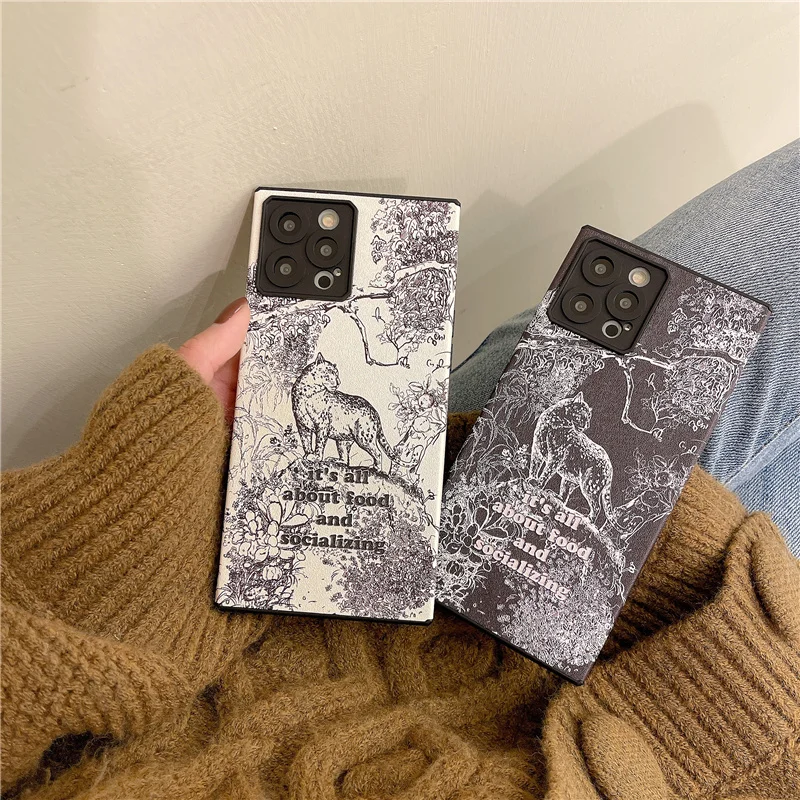 13 Pro Case Luxury Tiger Letter Square Silicone Phone Cover for iPhone 12 Pro Max 11 XR X XS 7 8 Plus SE 2020 Matte Case 13
13 Pro Case Luxury Tiger Letter Square Silicone Phone Cover for iPhone 12 Pro Max 11 XR X XS 7 8 Plus SE 2020 Matte Case 13