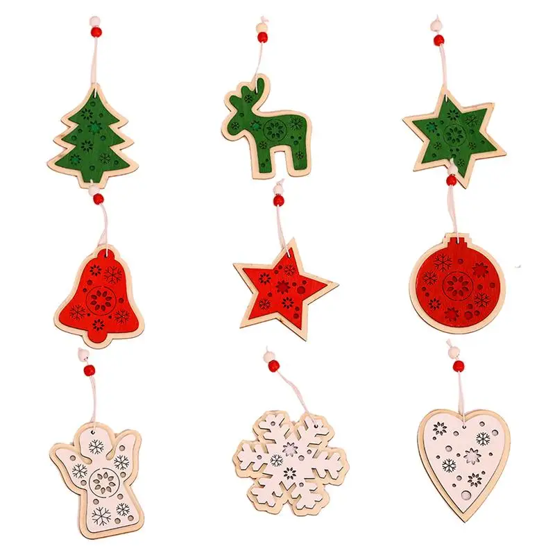 9PCs Wooden Christmas Tree Toys Articles For Chirstmas Hanging Ornaments Xmas Decor For Home Party Wedding New Year
9PCs Wooden Christmas Tree Toys Articles For Chirstmas Hanging Ornaments Xmas Decor For Home Party Wedding New Year