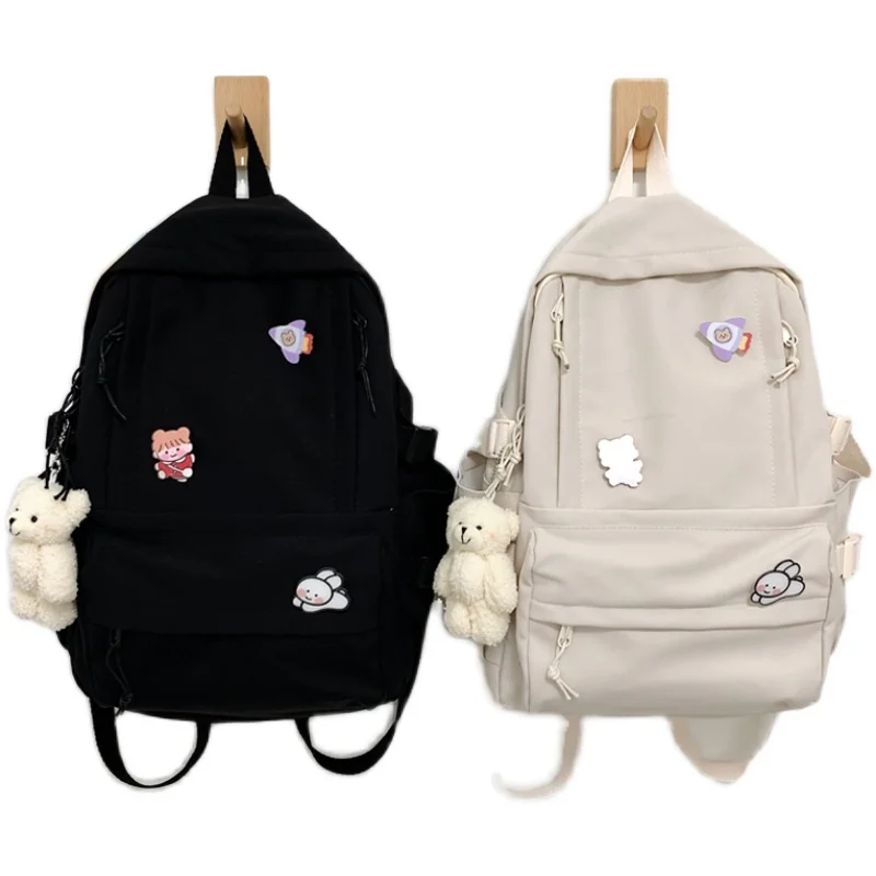 Student Female Cotton Canvas Backpack Kawaii Women Vintage School Bag Teenage Girl Cute Backpacks Fashion Ladies Luxury Bag Book 
Student Female Cotton Canvas Backpack Kawaii Women Vintage School Bag Teenage Girl Cute Backpacks Fashion Ladies Luxury Bag Book
