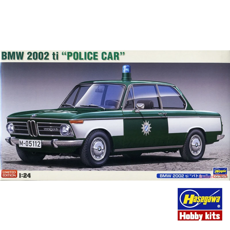 Hasegawa Plastic Assembly Car Model 1/24 Scale BMW 2002 Ti Police Car Adult Collection DIY Assembly Kit 20478
Hasegawa Plastic Assembly Car Model 1/24 Scale BMW 2002 Ti Police Car Adult Collection DIY Assembly Kit 20478
