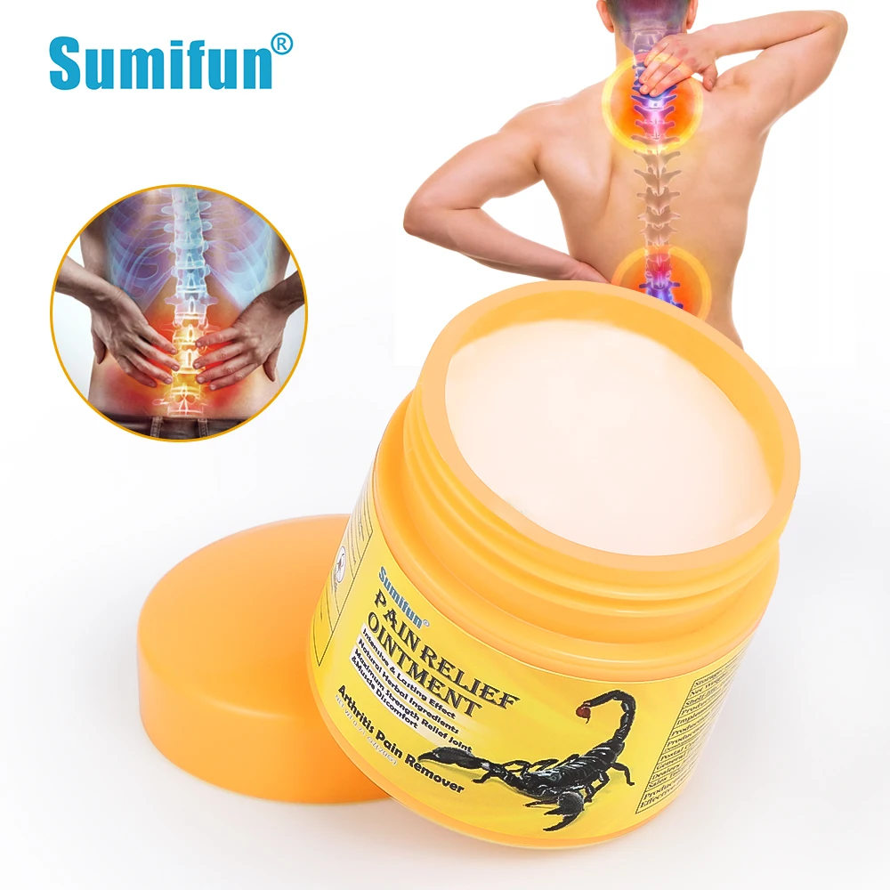 

20 г, Sumifun, обезболивающее средство для скорпионов, экстракт от боли в пояснице, обезболивающее пластырь для мышц шеи, позвоночника, коленного...
