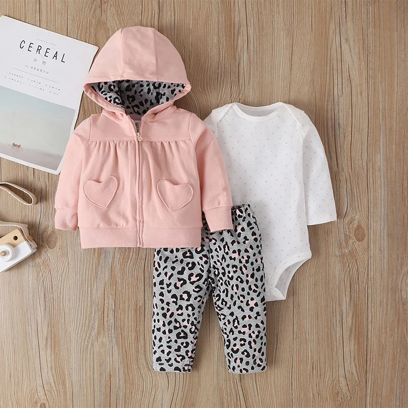 Newborn Baby Boy Girl Clothes Sets 2020 Spring Fall Animals Hooded Coat+Romper+Pants 3PCS SETS Infant Toddler Baby Outfits
Newborn Baby Boy Girl Clothes Sets 2020 Spring Fall Animals Hooded Coat+Romper+Pants 3PCS SETS Infant Toddler Baby Outfits