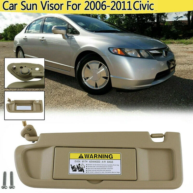 83280-SNA-A01ZB Car Front Left Driver Sun Visor Assembly for 2006-2011 Honda Civic Coupe/Sedan, Beige
83280-SNA-A01ZB Car Front Left Driver Sun Visor Assembly for 2006-2011 Honda Civic Coupe/Sedan, Beige