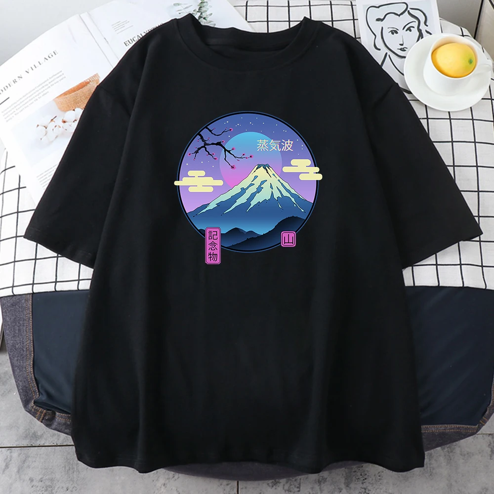 Cherry Blossom Fuji Mountain Comics Print Clothes Men Crewneck Casual Shirts New Summer T-Shirt Personality Loose T-Shirt Men's
Cherry Blossom Fuji Mountain Comics Print Clothes Men Crewneck Casual Shirts New Summer T-Shirt Personality Loose T-Shirt Men's